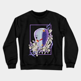 Floral meets Metal Ninja Crewneck Sweatshirt